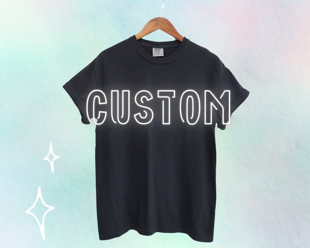 Custom Embroidered T-Shirt | Personalized Logo Tee | Business Branding Apparel | Vinyl & DTF Transfer | (Send Me A Message!)